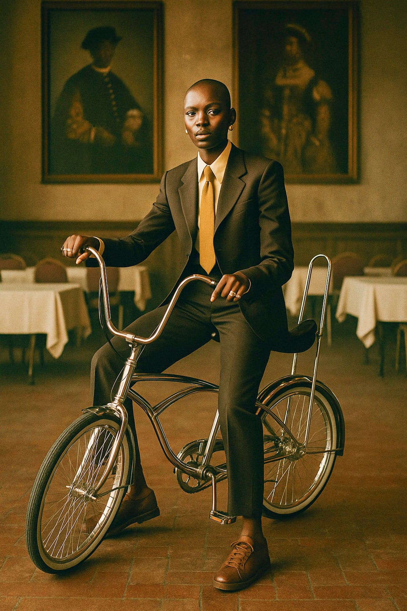 BROOKLYN LOWRIDER | FINE ART PRINT shown to scale in a room