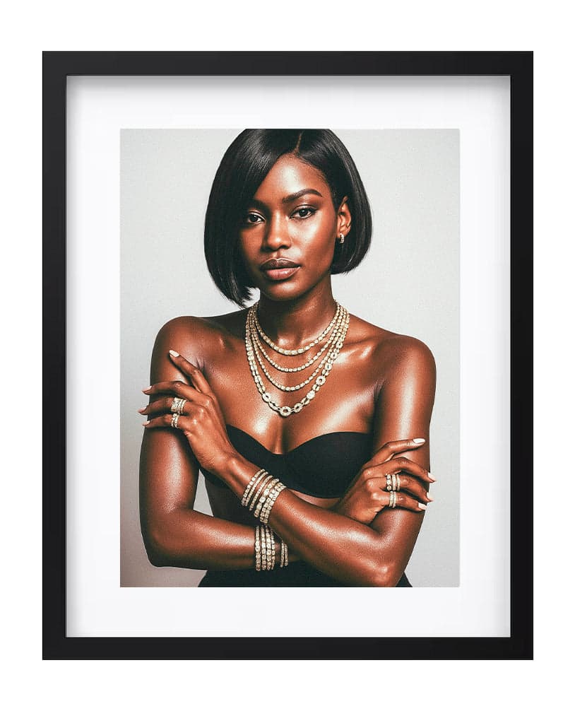 BVULGARI | FINE ART PRINT shown to scale in a room
